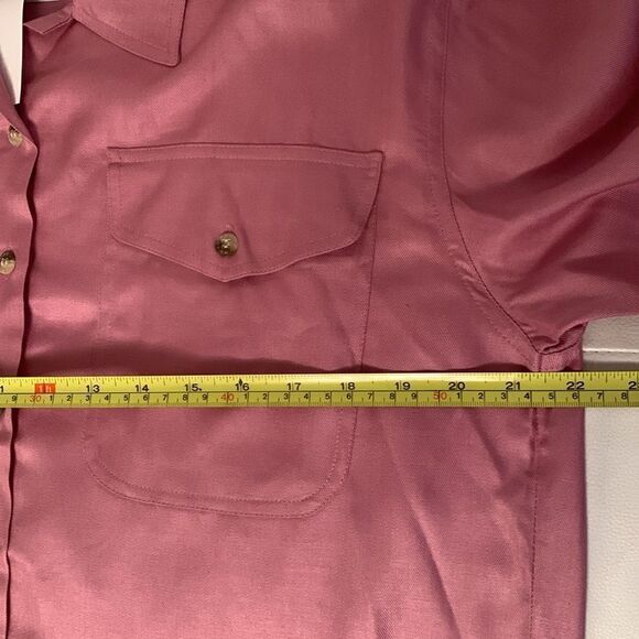 NWT White Stag Rayon Pockets Button Down Dusty Pink  Size M - Picture 4 of 10